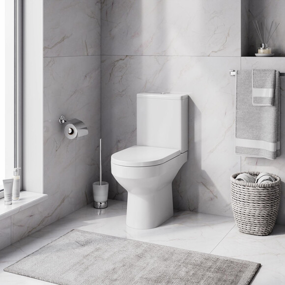 Безобідковий унітаз-компакт Am.Pm Spirit FlashClean C708600SC (з сидінням мікроліфт), фото , изображение 10