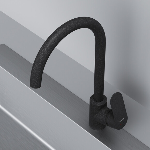 Смеситель для кухни Am.Pm Like F80E07122 (черный), Цвет производителя: черный, фото 4