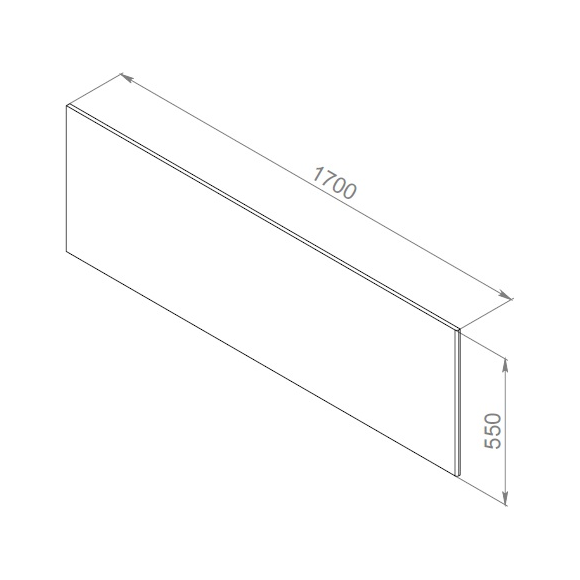 Панель фронтальная для ванны 170 см Am.Pm Inspire 2.0 W52A-170-075W-P, фото 3