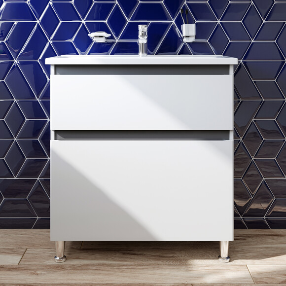 Тумба с раковиной Am.Pm X-Joy M85-FSX0802-WC0802WG38 (80 см, белая, напольная), фото 2