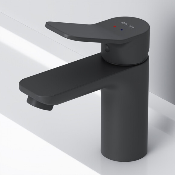Смеситель для умывальника Am.Pm X-Joy F85A02122 (черный), Цвет производителя: черный матовый, фото 4