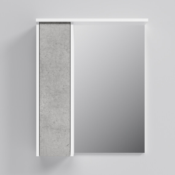 Зеркальный шкаф Am.Pm Gem S M91MPL0601BF38 (60x72 см, белый/серый, распашной, левый, с подсветкой), Доступные размеры: 60 L, Цвет производителя: серый, фото 4