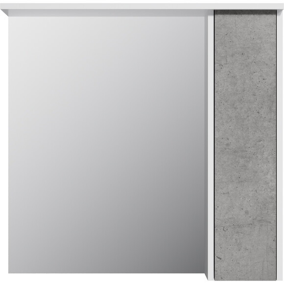 Дзеркальна шафа Am.Pm Gem S M91MPR0751BF38 (75x72 см, білий/сірий, розпашна, правий, з підсвічуванням), Доступні розміри: 75 R, Колір виробника: сірий, фото 