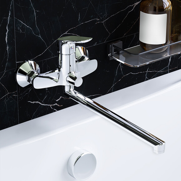 Смеситель для ванны RedBlu Origin Bit 779500000 (с лейкой и шлангом), фото 6