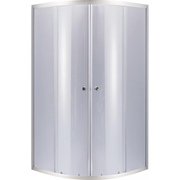 Душова кабіна без піддону 80x80 см Lidz Latwa SC80x80.SAT.LOW.GR (LLSC8080SATLOWGR2, профіль сатин, скло тоноване), фото 