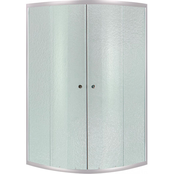 Душова кабіна без піддону 90x90 см Lidz Latwa SC90x90.SAT.MID.FR (профіль сатин, скло матове), фото 