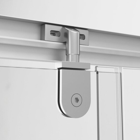Душова кабіна 90x90 см Am.Pm Gem 5-corner Pivot W90UG-405-090MT (скло прозоре, профіль матовий хром, без піддону), фото , изображение 9