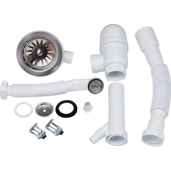 Кухонна мийка Lidz 620x500/200 WHI-01 (LIDZWHI01615500200, штучний камінь, 61x49 см, біла), Колір виробника: білий, фото , изображение 4