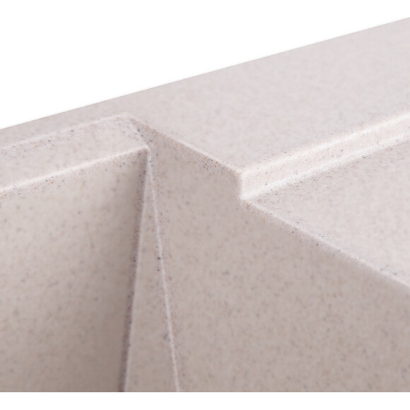 Кухонная мойка Lidz 790x495/230 COL-06 (LIDZCOL06790495230, искусственный камень, 79x50 см, светло-бежевая), Цвет производителя: бежевый, фото 5