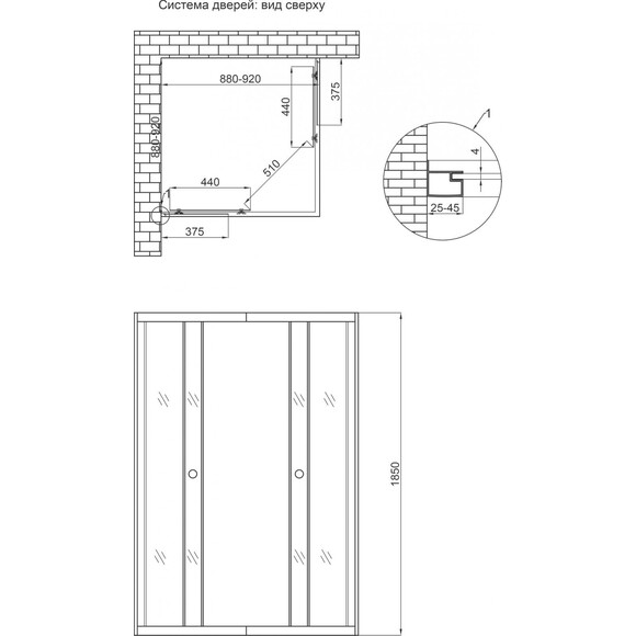 Душевая кабина без поддона 90x90 см Lidz Wawel SC90x90.SAT.LOW.FR (профиль сатин, стекло матовое), фото 8