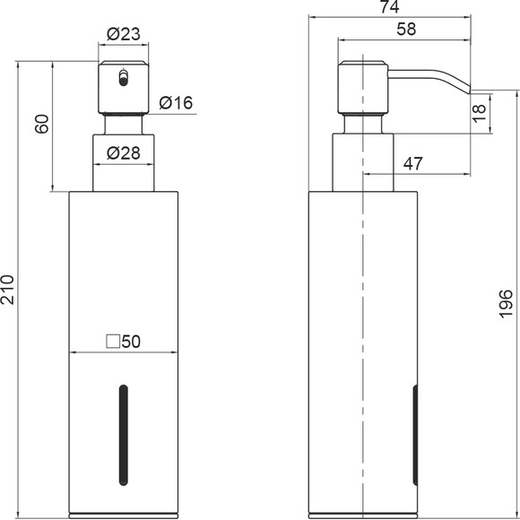 Дозатор для жидкого мыла настольный Qtap Liberty BLM 1152-2 (QTLIBBLM11522, черный), фото 3