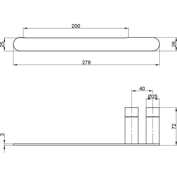 Полотенцедержатель Qtap Drzak 7102103C (QTDRZAK7102103C), фото 3
