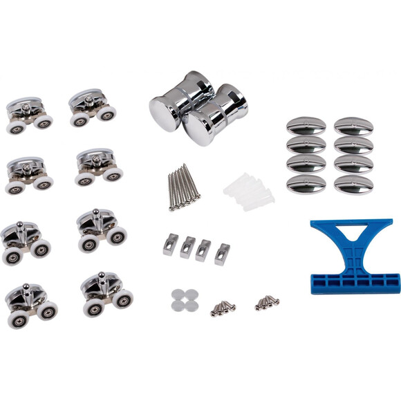 Душевая кабина без поддона 90x90 см Qtap Presto CRM1099AP5 (профиль хром, стекло матовое), фото 8