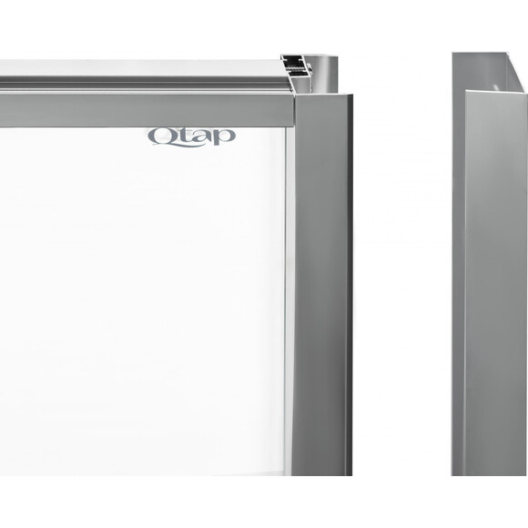 Душевая кабина без поддона 100x100 см Qtap Scorpio CRM10115-AC6 (профиль хром, стекло прозрачное), фото 2