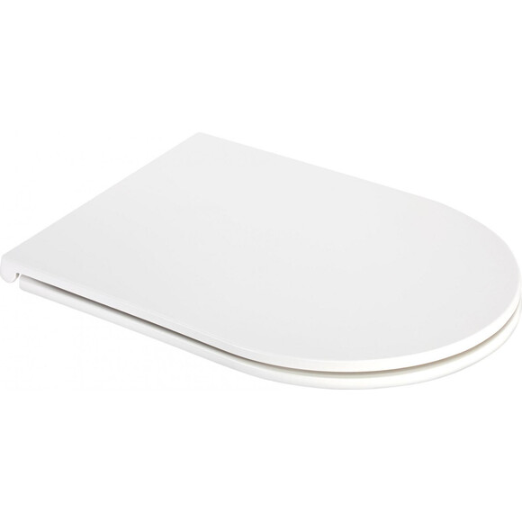 Безобідковий унітаз-компакт Qtap Robin QT13222141ARW (з сидінням), фото , изображение 11