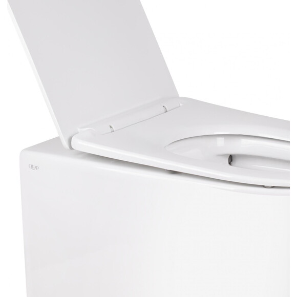 Безобідковий підлоговий унітаз Qtap Swan QT16223178W (з сидінням), фото , изображение 5