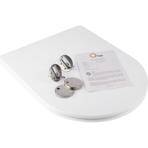 Сидіння для унітазу з мікроліфтом Qtap Swan, Jay (QT1699SC5176W, Slim), фото , изображение 6