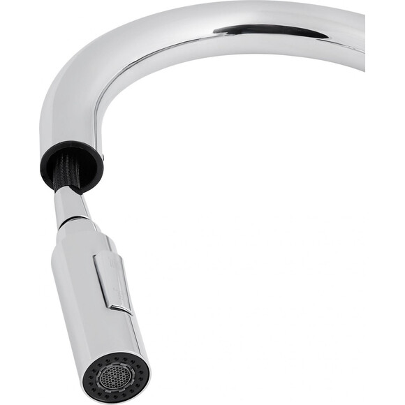 Змішувач для кухні з висувним виливом Qtap Lenicka 9138103UC, фото , изображение 4