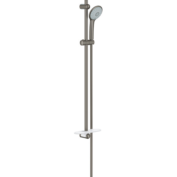 Душевой гарнитур Grohe Euphoria 110 Massage 27226AL1 (с полкой, графит темный матовый), фото 