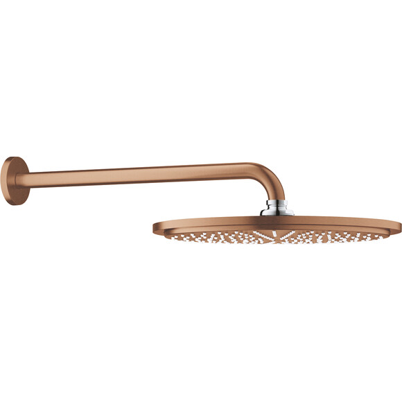 Верхний душ с душевым кронштейном Grohe Rainshower Cosmopolitan 310 26066DL0 (теплый закат матовый), фото 