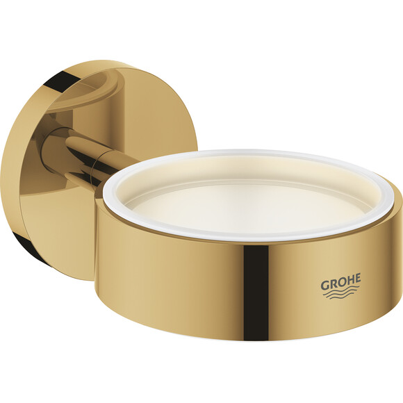 Тримач для склянки або мильниці Grohe Essentials 40369GL1 (золотий), фото 