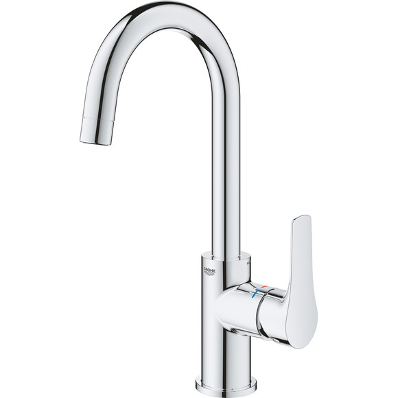Смеситель для раковины высокий Grohe Eurosmart New L-Size 23537003 (с донным клапаном), фото 4