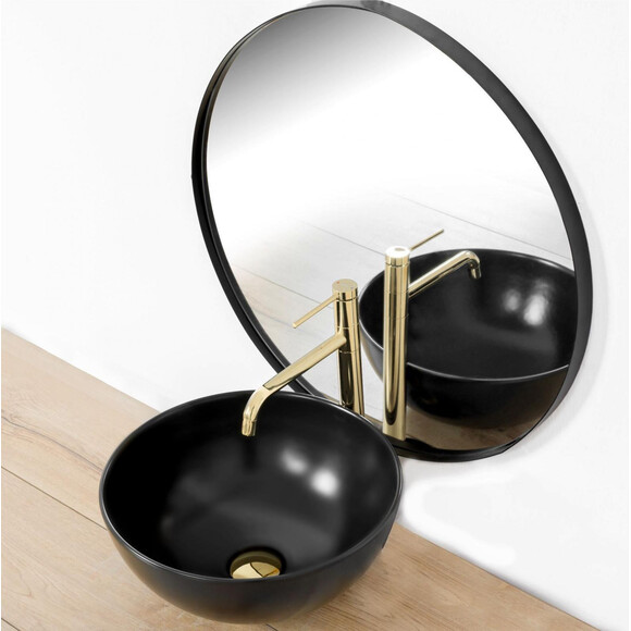 Высокий смеситель для умывальника Rea Lugano REA-B5002 (золотой), Цвет производителя: золото, фото 3