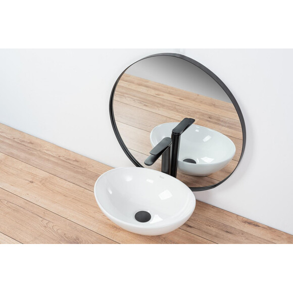 Смеситель для умывальника высокий Rea Creek REA-B8404 (черный матовый), фото 2