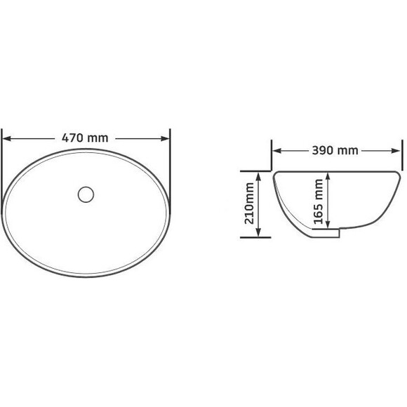 Раковина Rea Nel White REA-U6330 (47.5x39 см, под столешницу), фото 5
