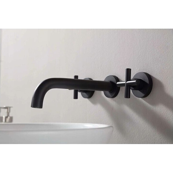 Смеситель скрытого монтажа для умывальника Rea Exit Black Matt REA-B8000 (черный матовый, внутренняя часть в комплекте), фото 4