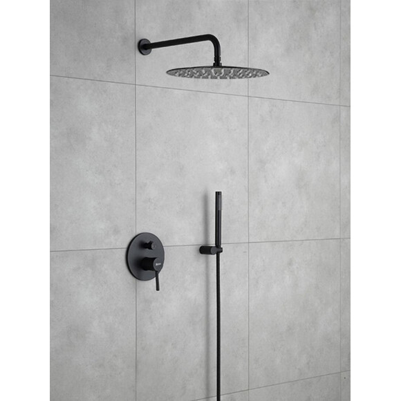 Душевая система скрытого монтажа Rea Lungo Black+Box REA-P4100 (черная матовая), Цвет производителя: черный матовый, фото 3