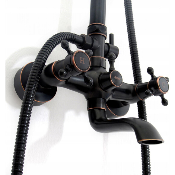 Душова система Rea Retro Old Black REA-P2366 (чорна), фото , изображение 10