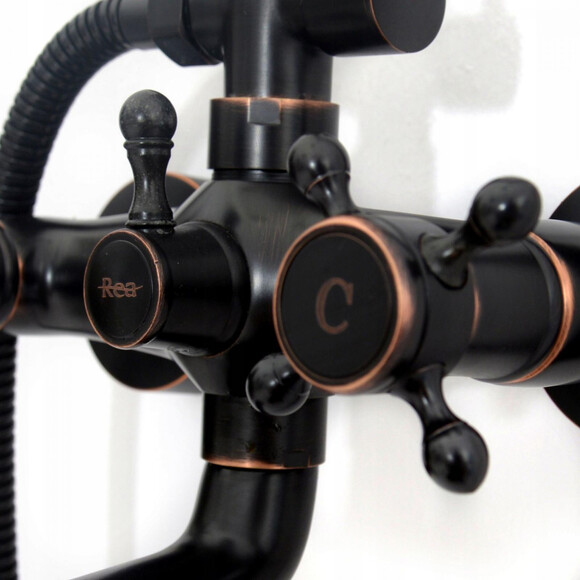 Душова система Rea Retro Old Black REA-P2366 (чорна), фото , изображение 11