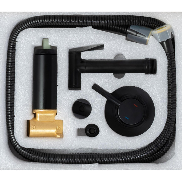 Гигиенический душ со смесителем Rea Loop REA-B8978 (черный), Цвет производителя: черный, фото 6