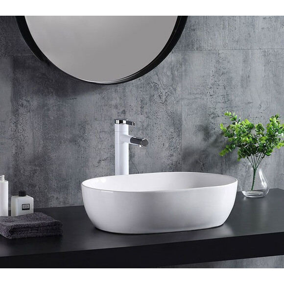 Раковина Rea Amelia 48 REA-U0416 (48x34.5 см, чаша), Доступные размеры: 48 x 34, Цвет производителя: белый глянец, фото 8