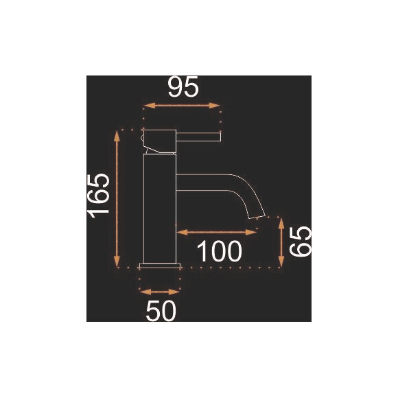 Змішувач для умивальника Rea Lungo REA-B4101, Колір виробника: хром, фото , изображение 8