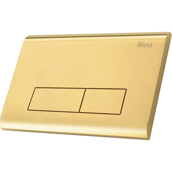 Клавіша змиву Rea H Gold REA-E5692 (золота), фото , изображение 3