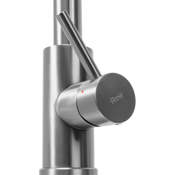 Змішувач для кухні Rea Fresh Brush Steel REA-B9146 (сталь, з висувною лійкою), фото , изображение 4
