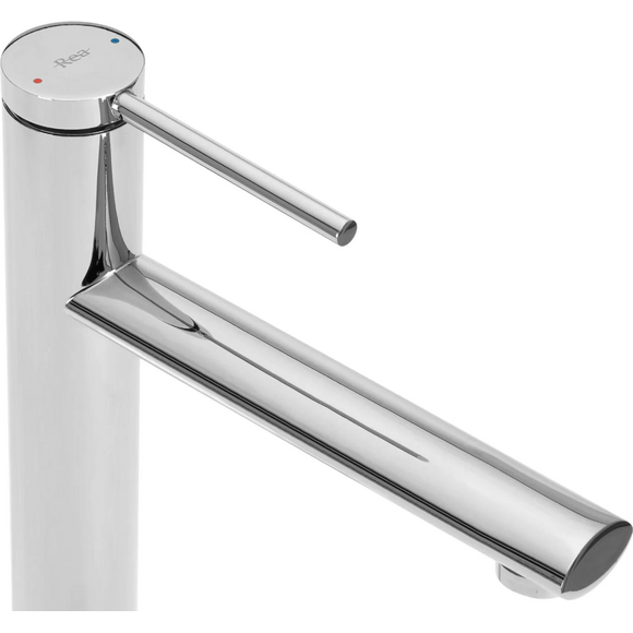 Змішувач для умивальника Rea Oval Chome High REA-B6510 (високий), фото , изображение 3