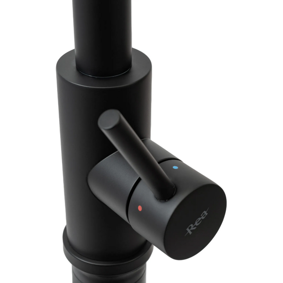 Смеситель для кухни Rea Fresh Black Matt REA-B9147 (черный матовый, с выдвижной лейкой), фото 4