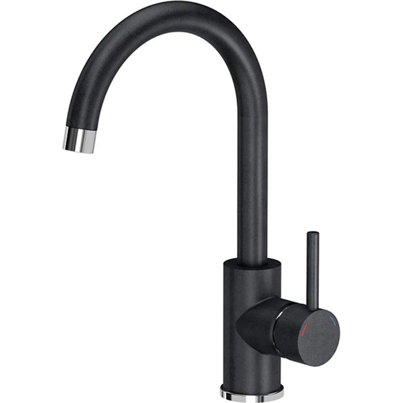 Кухонная мойка со смесителем Rea Nils Black ZLE-00100 (62x44 см, черная, с дозатором и сифоном), Цвет производителя: черный, фото 7