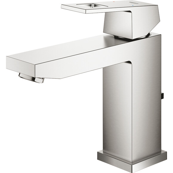 Змішувач для раковини Grohe Eurocube M-Size 23445DC0 (з донним клапаном, дамаська сталь), фото , изображение 4