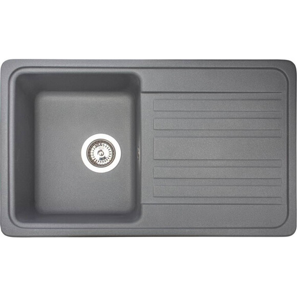 Miraggio Versal 0000059 Мийка для кухні прямокутна врізна 75x46 см, сірий, Колір виробника: сірий, фото 
