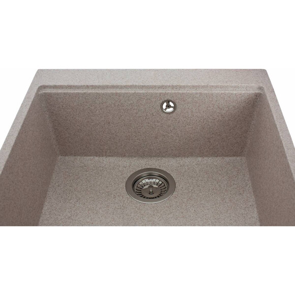 Мойка для кухни Miraggio Lagoon 540 sand 0001141 (54x51 см, песочная, кварцевая, с сифоном), Доступные размеры: 54 x 51, Цвет производителя: песочный, фото 6