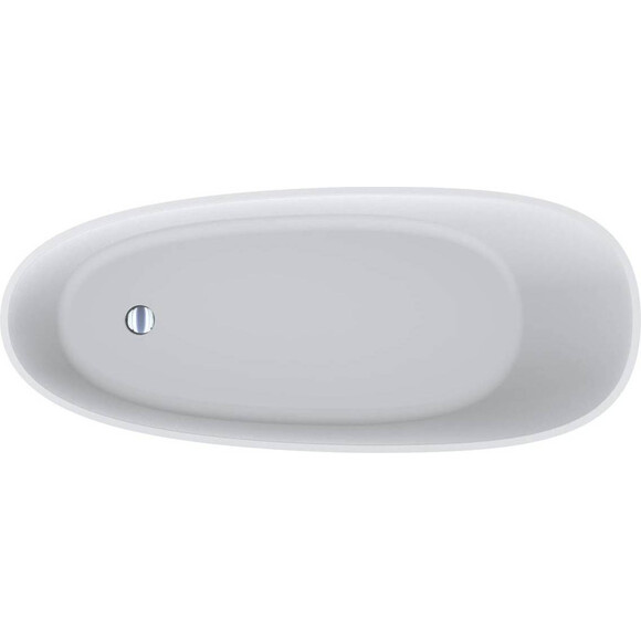 Мармурова ванна Miraggio Marina Miramarble Matt 0002006 (174.5x72.5 см, біла матова, окремостояча), Колір виробника: білий матовий, Технологія виробництва: Miramarble Matt, фото , изображение 3