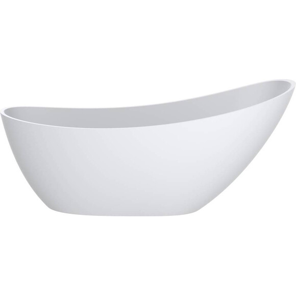 Мармурова ванна Miraggio Marina Miramarble Matt 0002006 (174.5x72.5 см, біла матова, окремостояча), Колір виробника: білий матовий, Технологія виробництва: Miramarble Matt, фото , изображение 4