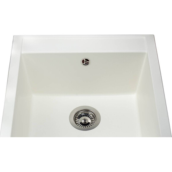 Miraggio Bodrum 0000006 Мийка для кухні врізна квадратна 50x49 см, білий, Доступні розміри: 51 x 50, Колір виробника: білий, фото , изображение 3