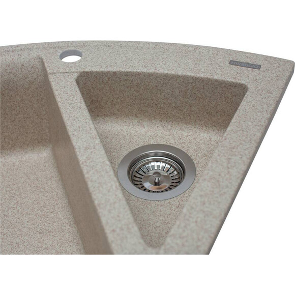 Miraggio Europe 0000016 Мойка для кухни врезная угловая 110x57 см, песочный, Цвет производителя: песочный, фото 5