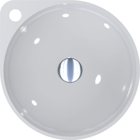 Miraggio Florence 0000197 Умывальник накладной круглый 46x40 см, белый глянец, Цвет производителя: белый глянец, Технология производства: Miramarble, фото 5