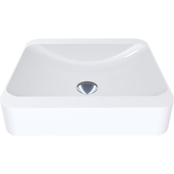 Miraggio Geneva 0000201 Умивальник прямокутний накладний 44x39 см, білий глянець, Колір виробника: білий глянець, Технологія виробництва: Miramarble, фото , изображение 7